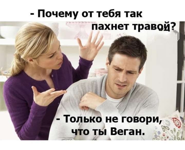 Почему от тебя так пахнет травой Толькі не говори что ты Веган