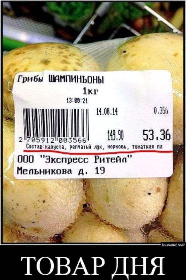 Грибы ЦННПННЬПНЫ 1х1 пеш низшим с и ш щ ПОП Зкспресс Ритейп Мельникова д 19 ТОВАР _НЯ