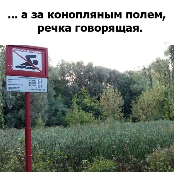 а за КОНОППЯНЫМ полем речка говорящая