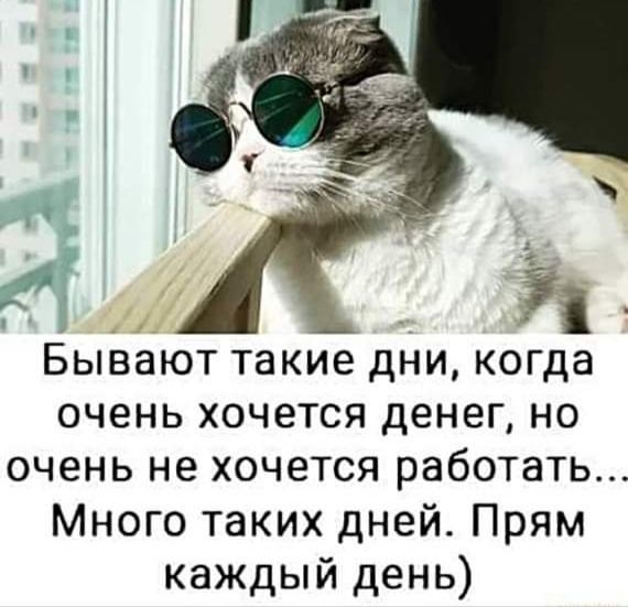 _ іі _ Бывают такие дни когда очень хочется денег но очень не хочется работать Много таких дней Прям каждый день