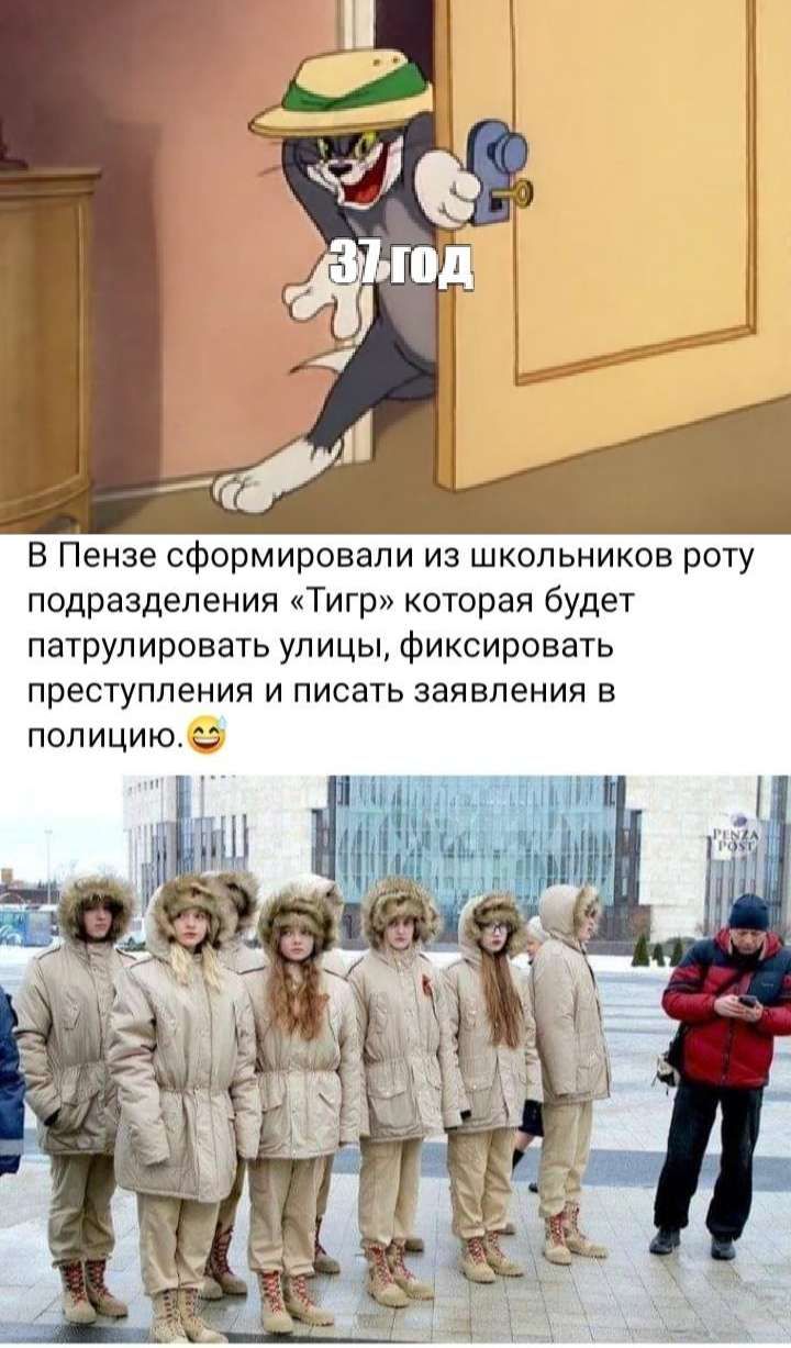 в Пензе сформировали из школьников роту подразделения Тигр которая будет патрулировать улицы Фиксировать преступления и писать заявления в