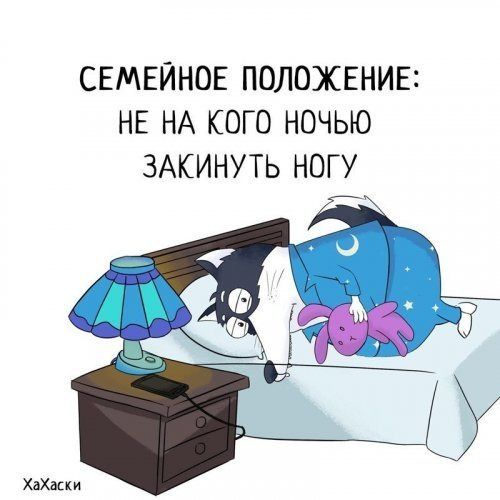 СЕМЕЙНОЕ ПОЛОЖЕНИЕ НЕ НА КОГО НОЧЬЮ ЗАКИНУТЬ НОГУ