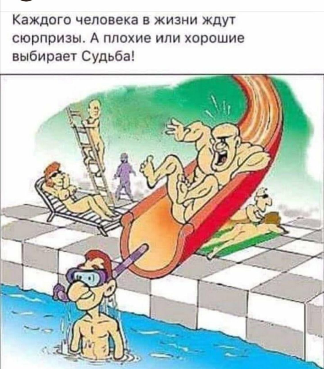 Каждого человека в жизни ждут сюрпризы А плохие или хорошие выбирает Судьба