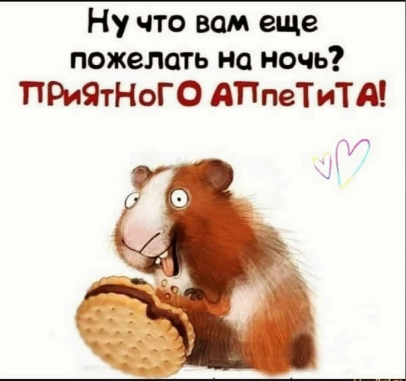 Ну что вам еще пожелать на ночь ПРиЯтНоГО АПпеТ иТА
