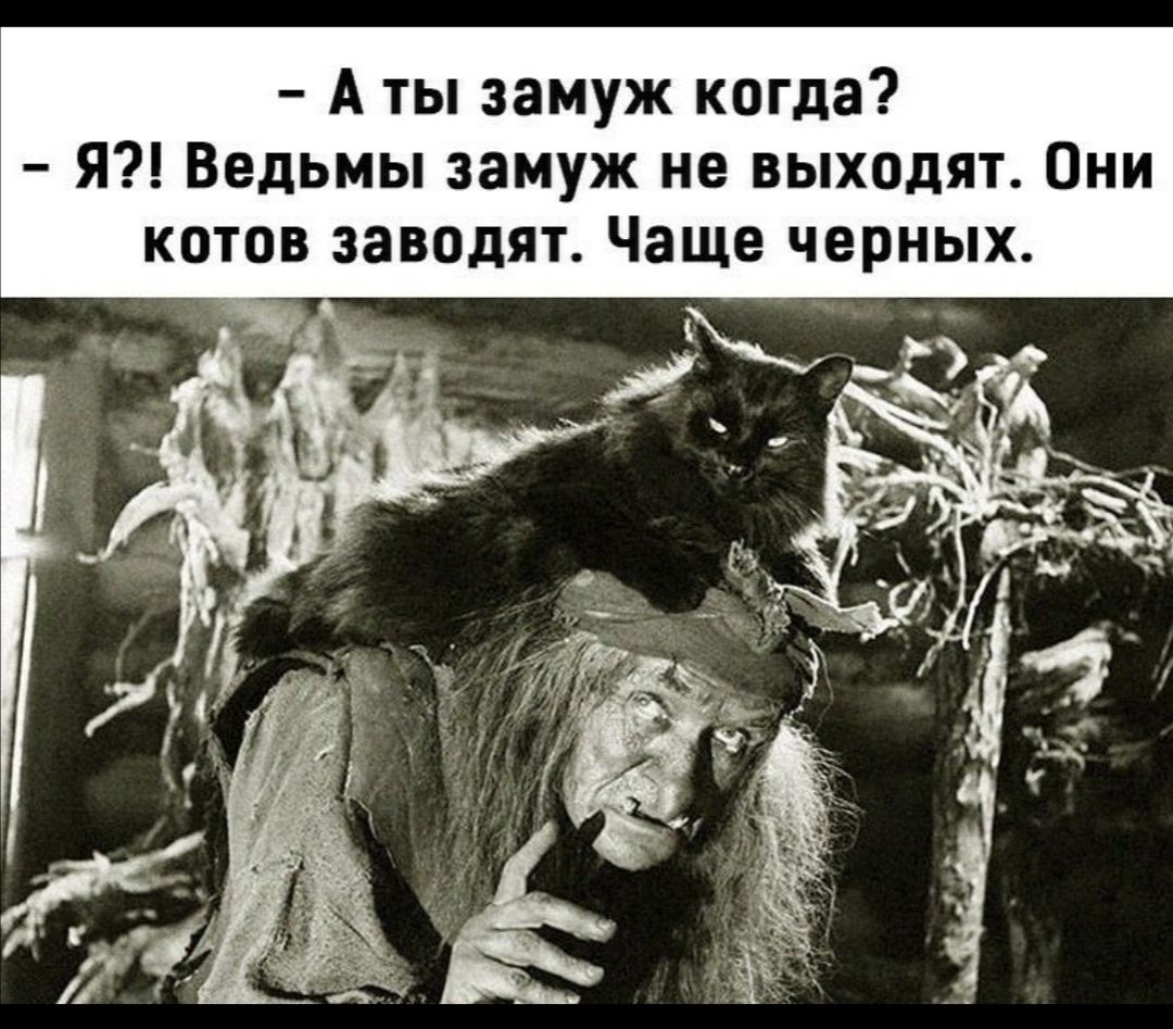 А ты замуж когда Я Ведьмы замуж не выходят Они