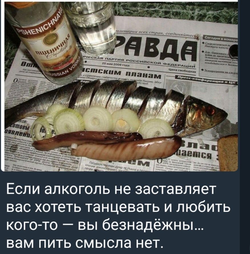 Если алкоголь не заставляет вас хотеть танцевать и любить кого то вы безнадёжны вам пить смысла нет