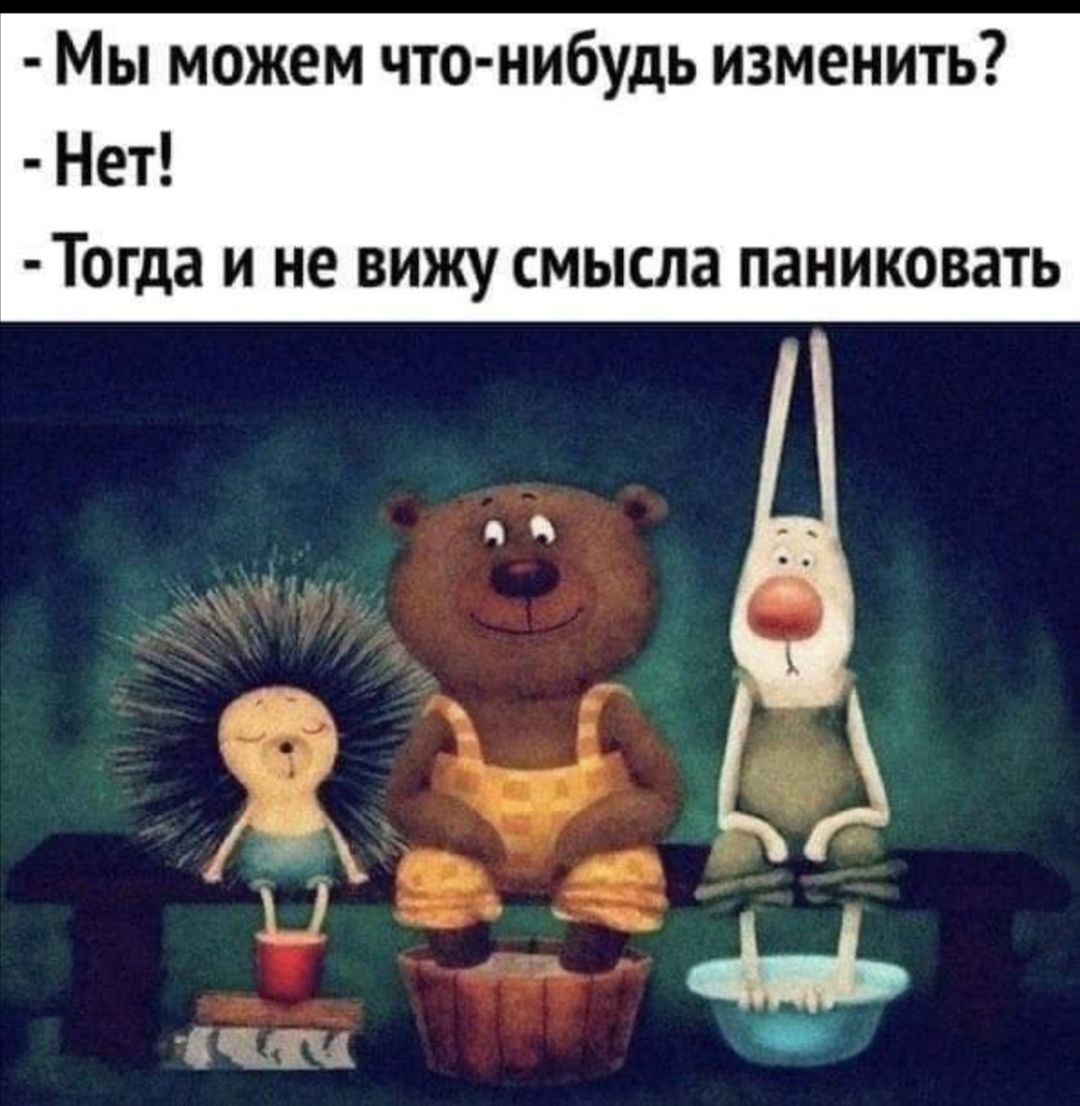 Мы можем что нибудь изменить Нет Тогда И не вижу смысла ПЗНИКОВЗТЬ