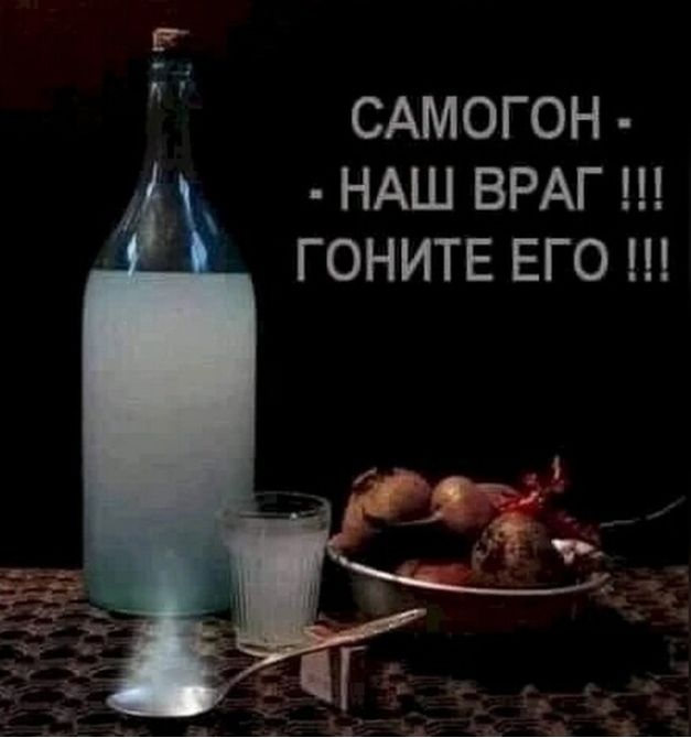 САМОГОН НАШ ВРАГ ГОНИТЕ ЕГО