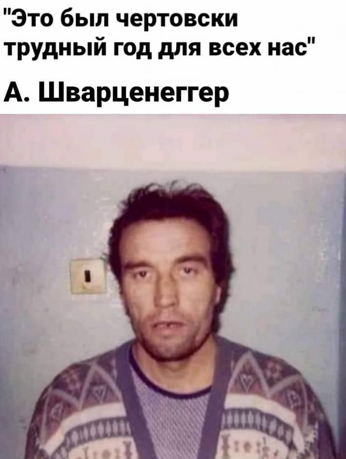 Это был чертовски трудный год для всех нас А Шварценеггер