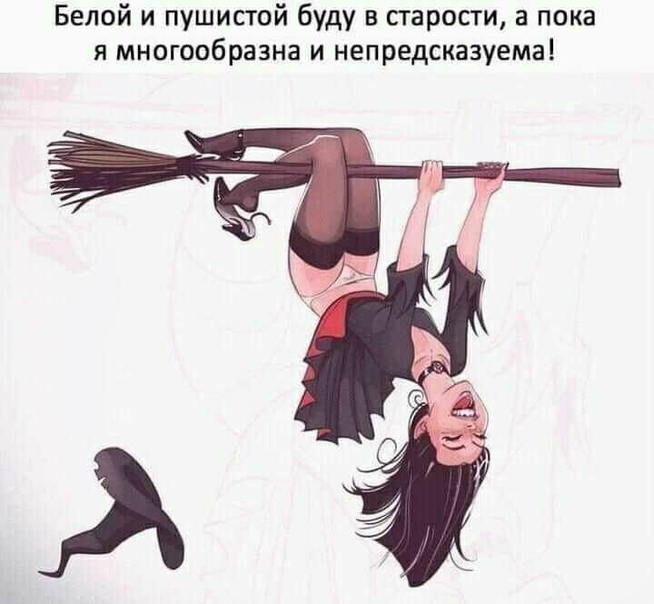 Белой и пушистой буду в старости а пока я многообразна и непредсказуема