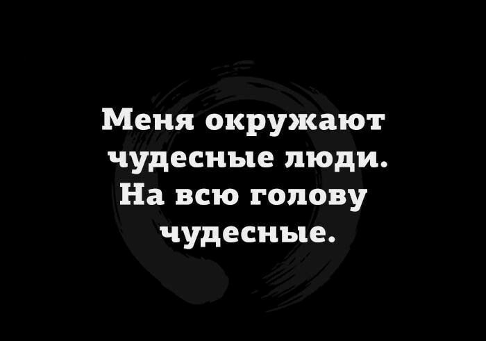 Меня окружают чудесные люди На всю голову чудесные