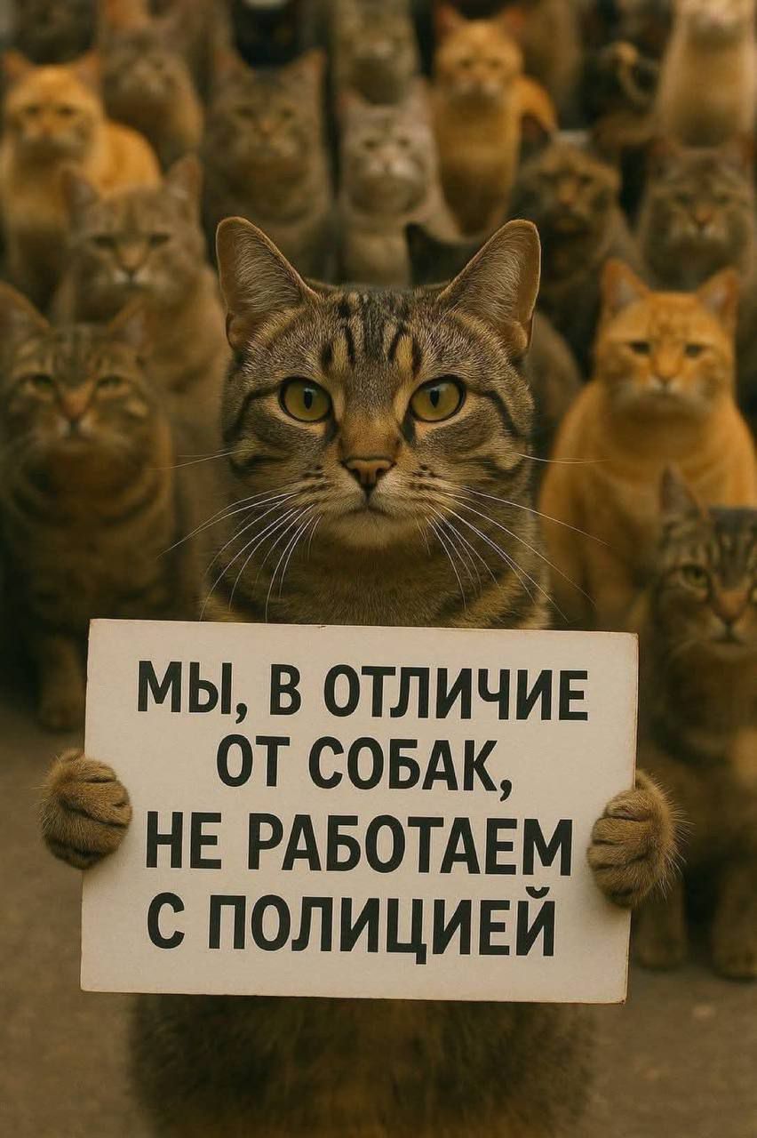 МЫ, В ОТЛИЧИЕ ОТ СОБАК, НЕ РАБОТАЕМ С ПОЛИЦИЕЙ