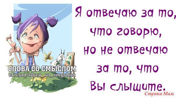 Я отвечаю за то что говорю Но не отвечаю за то что Вы слышите Стрим м