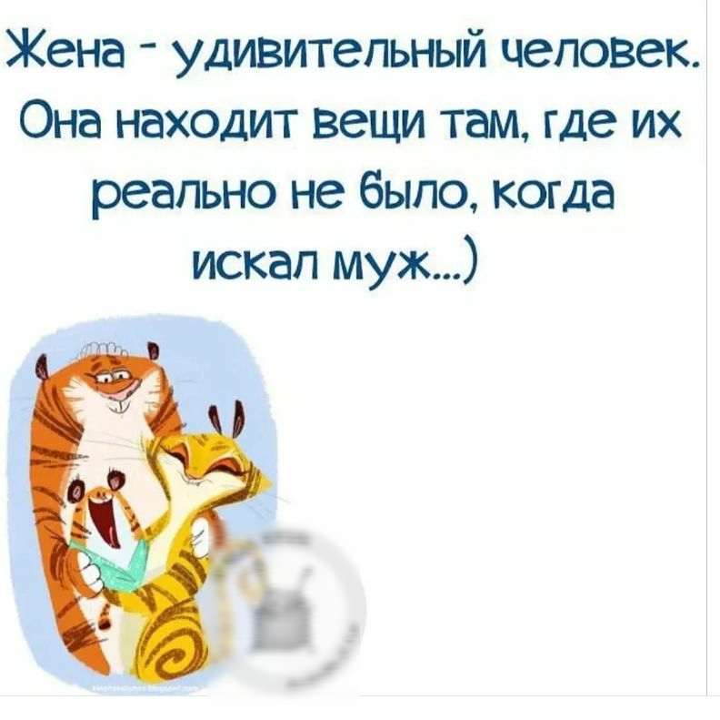 Жена удивительный человек Оъга находит вещи там где их реально не было когда искал муж