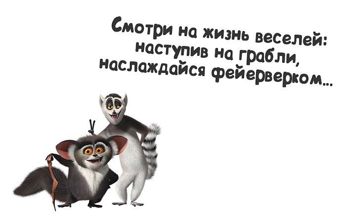 Смотри нп жизнь веселей наступив на грабли наслаждайся фейерверком