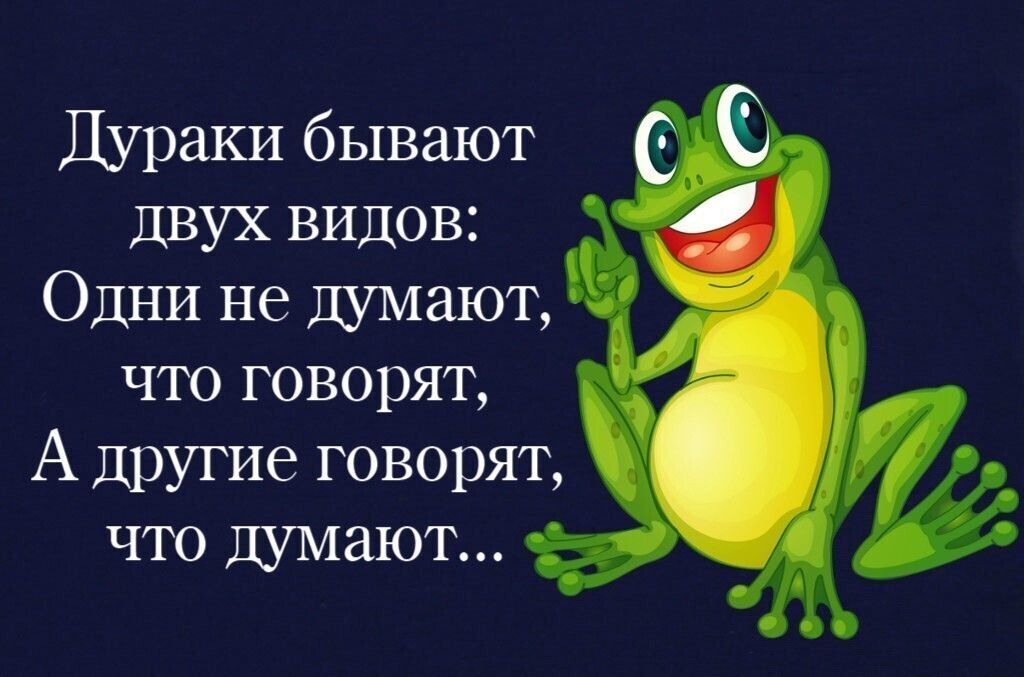 Дураки бывают двух видов Одни не ЩМЗЮТ что говорят А другие говорят что думают