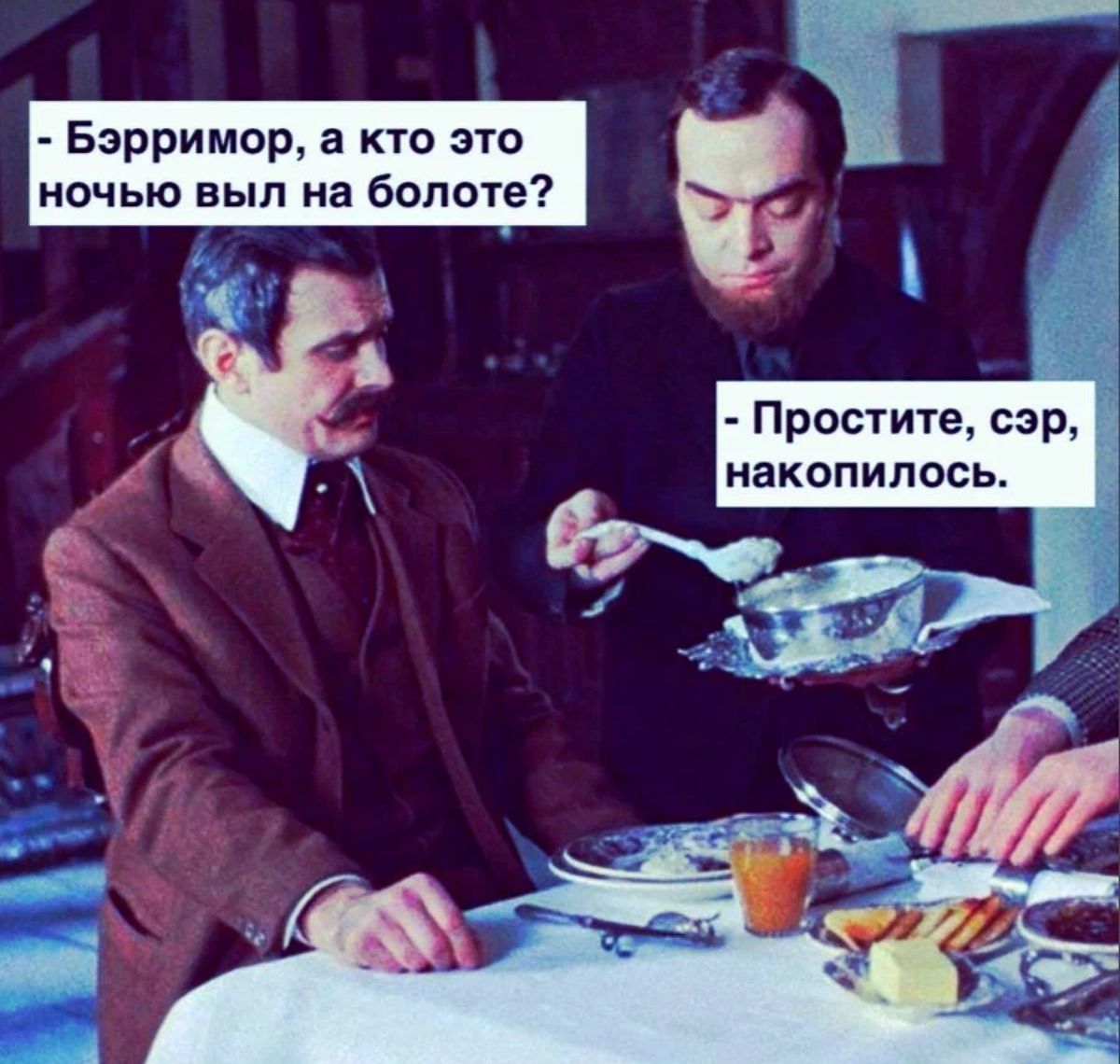 _ Бзрримор а кто эти Ъ ночью выл на болоте Простите сэр накопилось