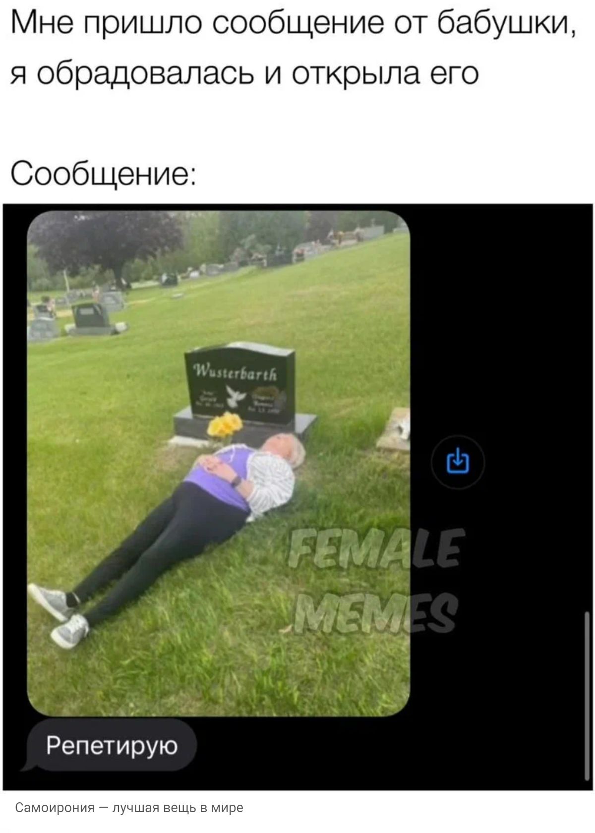 Мне пришло сообщение от бабушки я обрадовалась и открыла его 0006 ение Репетирую