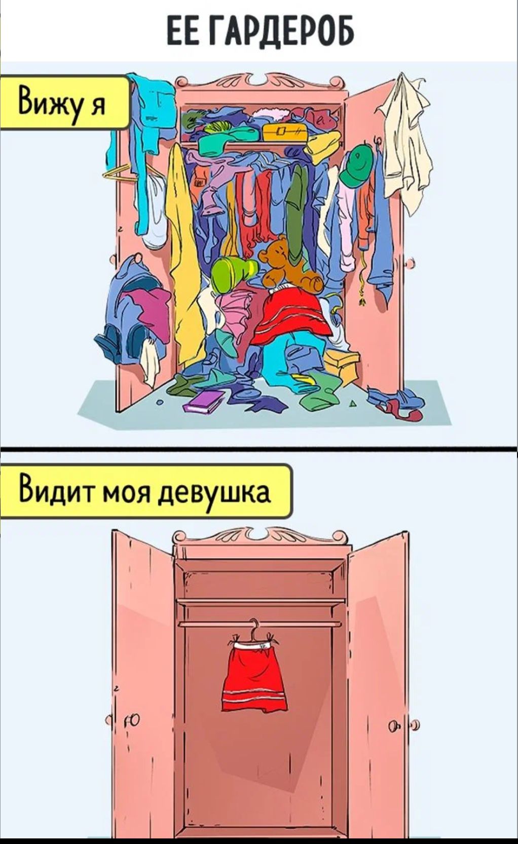 Как мужчины видят цвета. Смешной шкаф. Гардероб прикол. Смешное про шкаф с одеждой. Шкаф с одеждой рисунок.