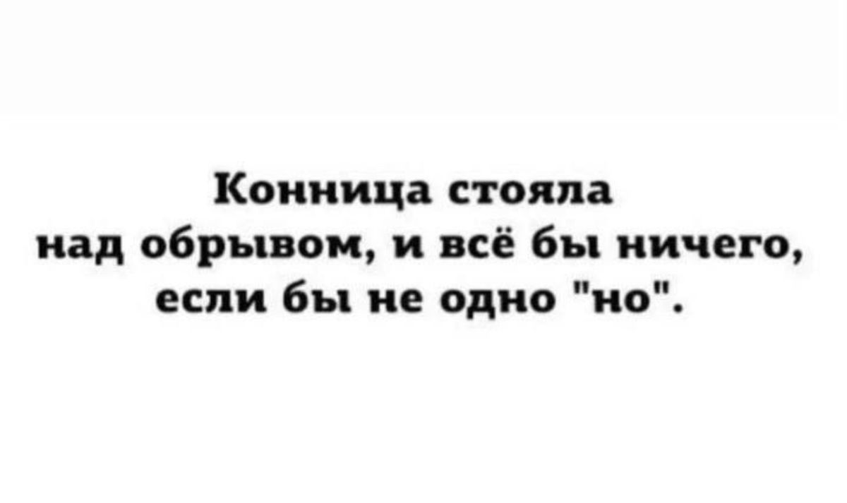 Конница стояла над обрывом и всё бы ничего если бы не одно ип