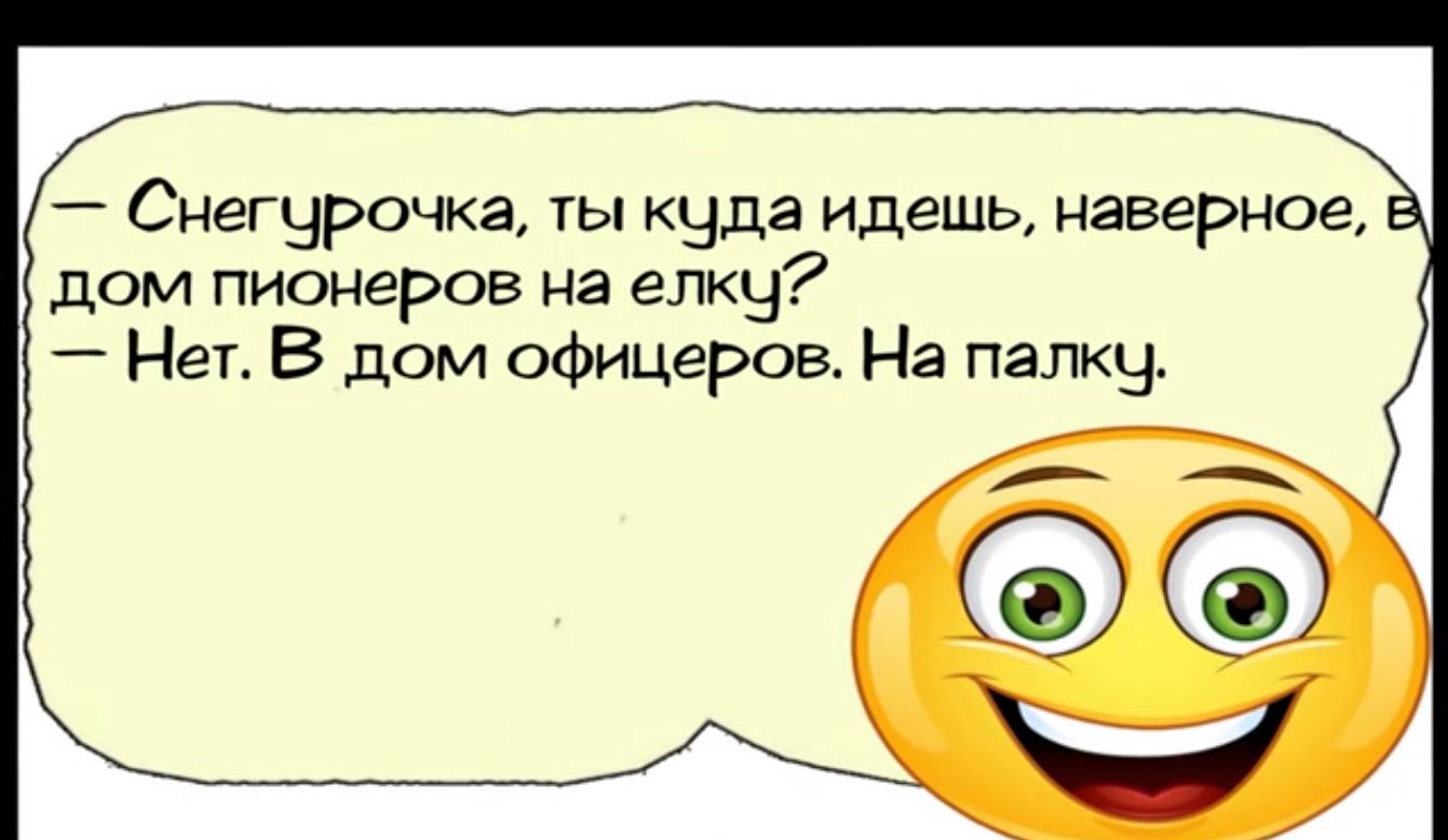 Снегурочка ты кцда идешь наверное дом пионеров на елку Нет В дом офицеров На палкч