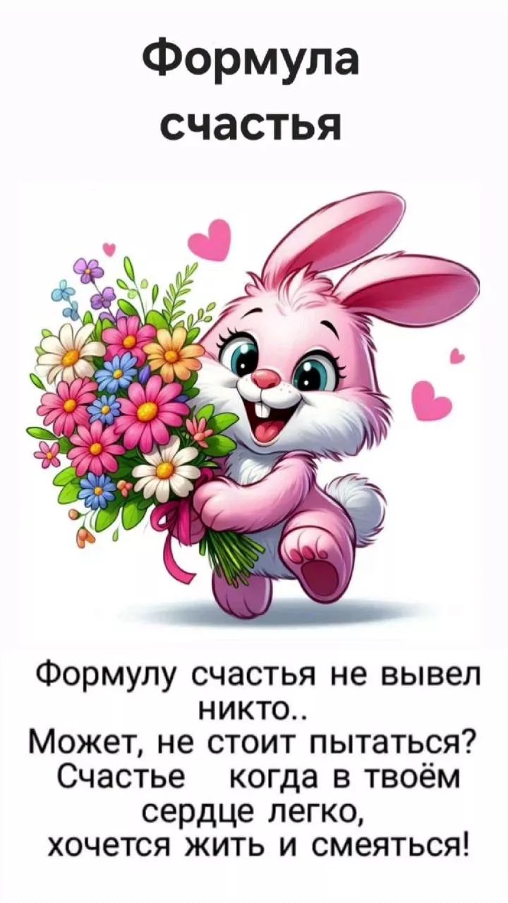 Формула счастья

Формулу счастья не вывел никто..
Может, не стоит пытаться? 
Счастье когда в твоём сердце легко, 
хочется жить и смеяться!