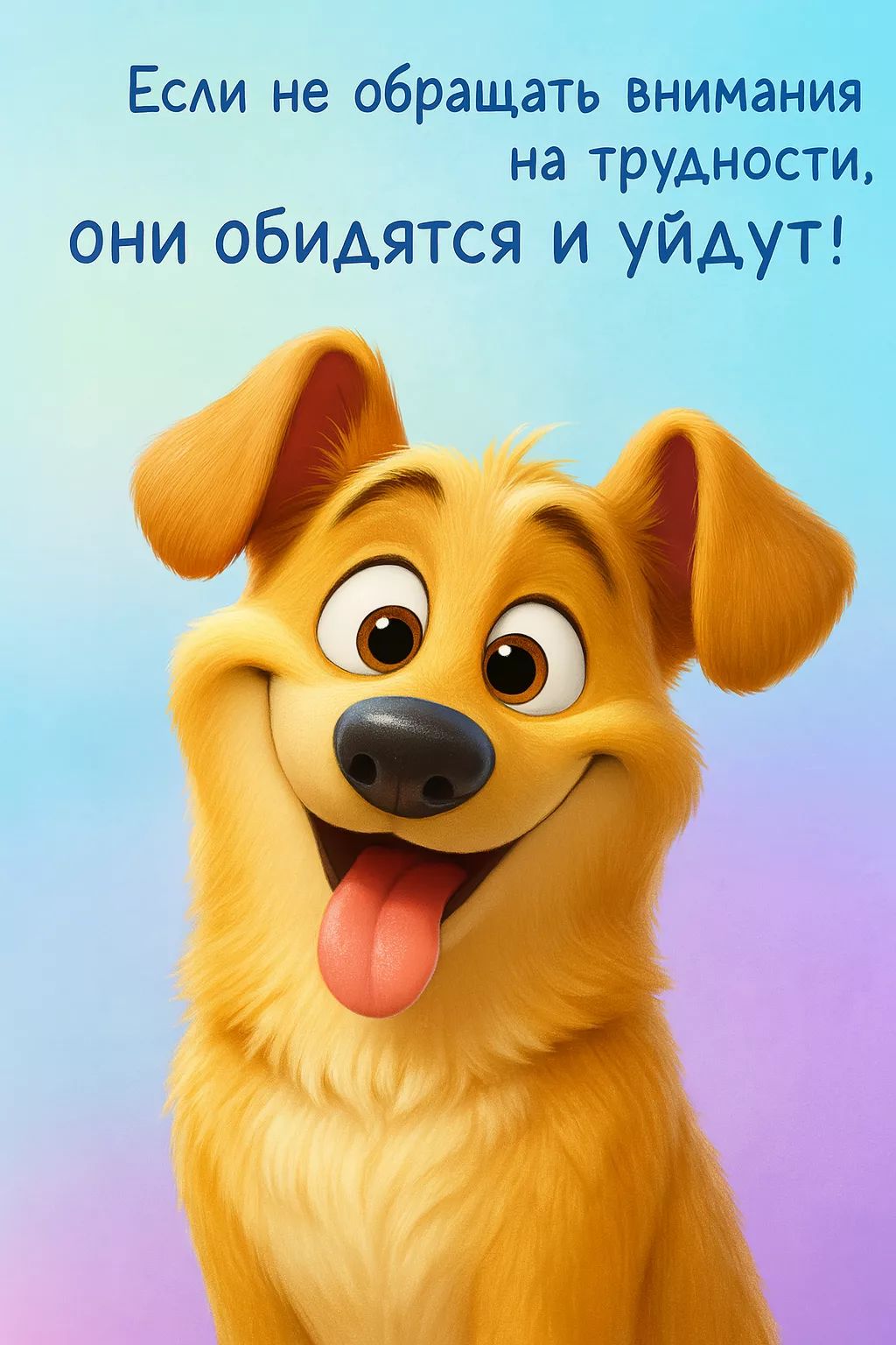Если не обращать внимания на трудности, они обидятся и уйдут!