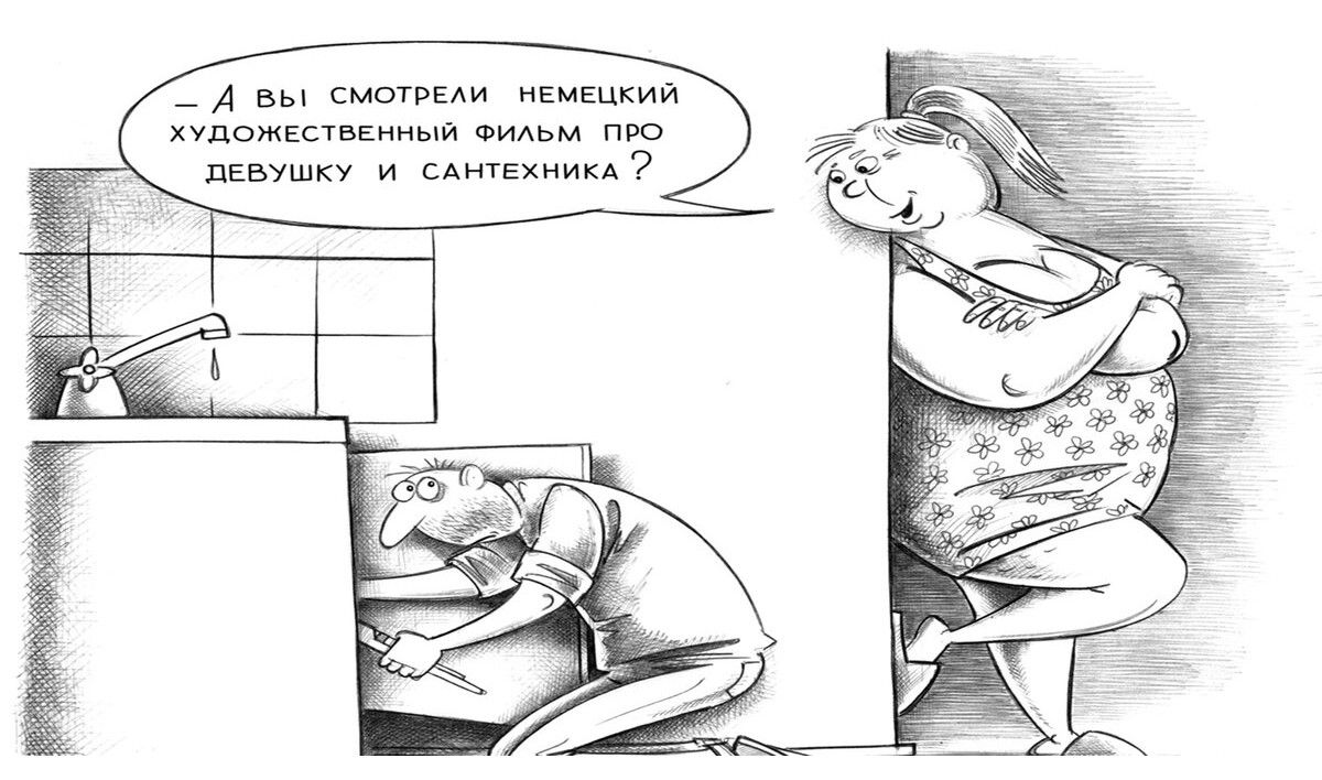— А вы смотрели немецкий художественный фильм про девушку и сантехника?