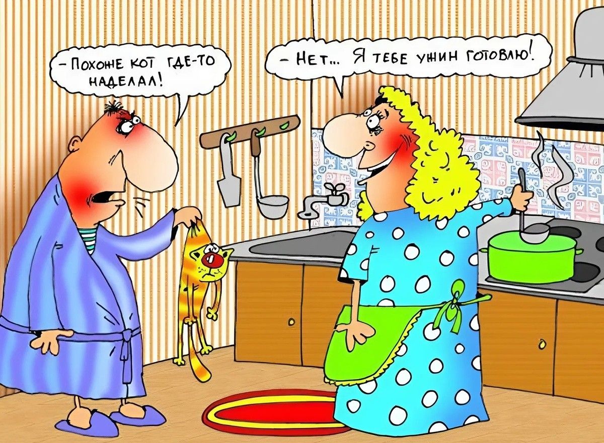 - Похоже кот где-то надоел нам!
- Нет... Я тебе устрою голодовку!