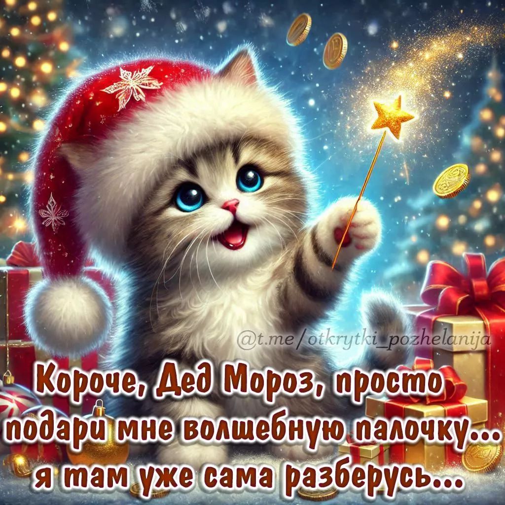 Короче, Дед Мороз, просто подарИ мне волшебную палочку... я там уже сама разберусь...