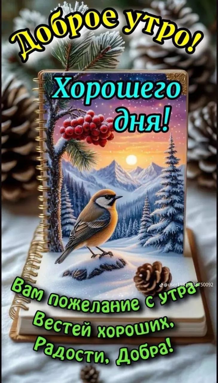 Доброе утро! Хорошего дня! Вам пожелание с утра: Вестей хороших, радости, добра!