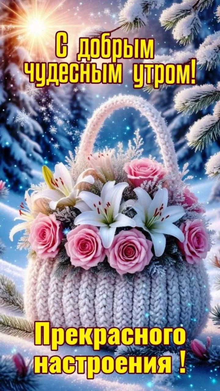С добрым чудесным утром! Прекрасного настроения !