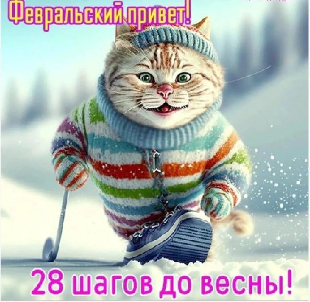Февральский привет! 28 шагов до весны!