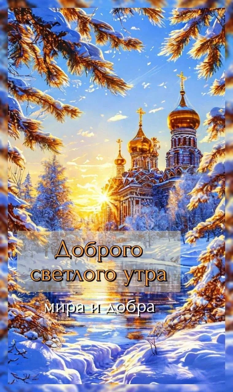 Доброго светлого утра мира и добра