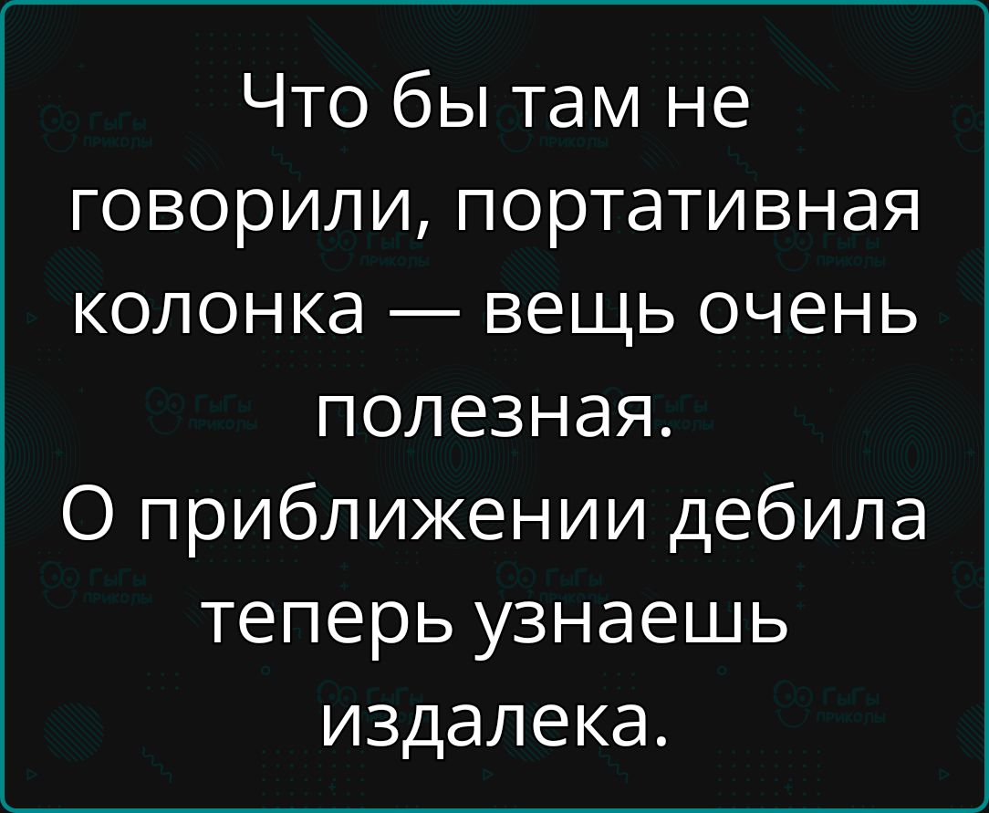 Что бы там не говорили портативная колонка вещь очень полезная О приближении дебила теперь узнаешь издалека