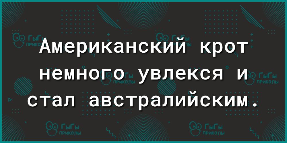 Американский крот немного увлекся и стал австралийским