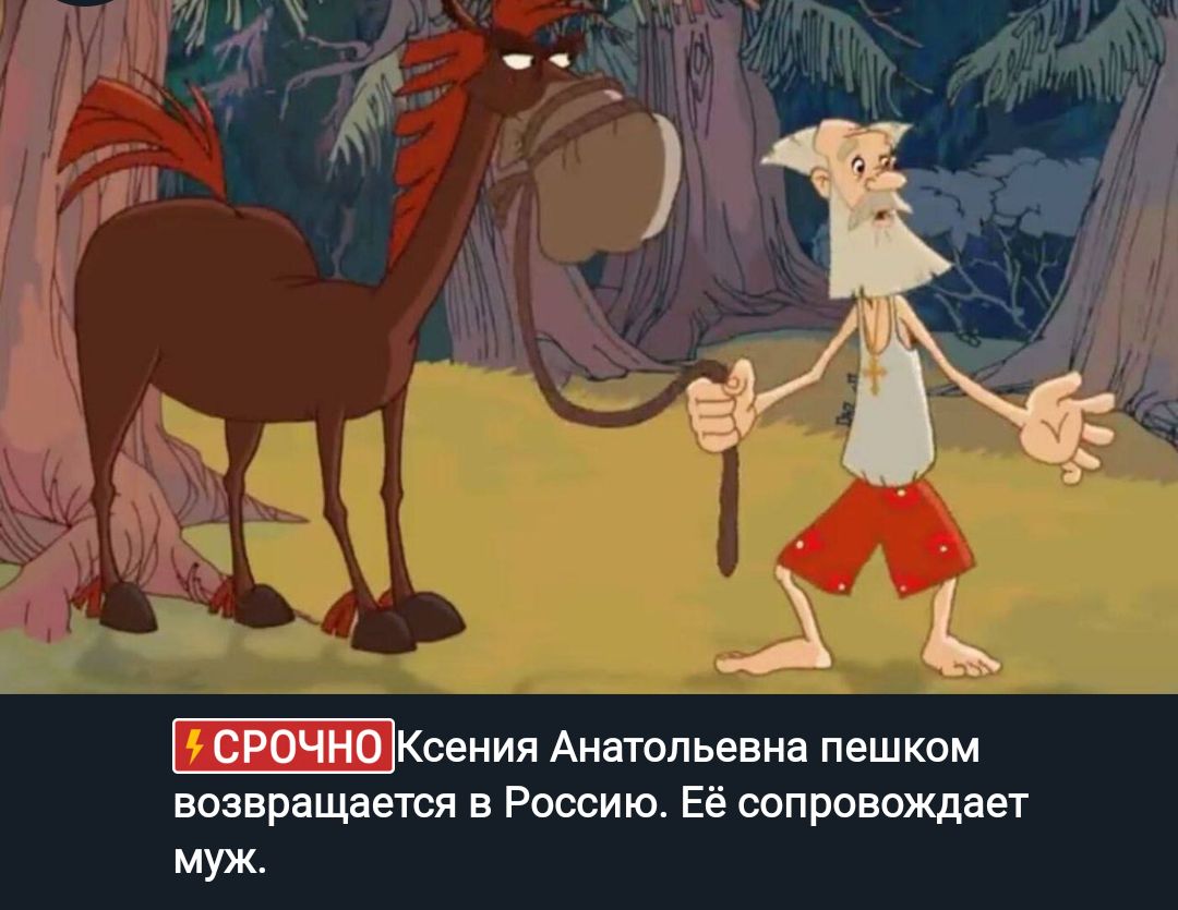 _Коения Анатольевна пешком возвращаем в Россию Её сопровождает муж