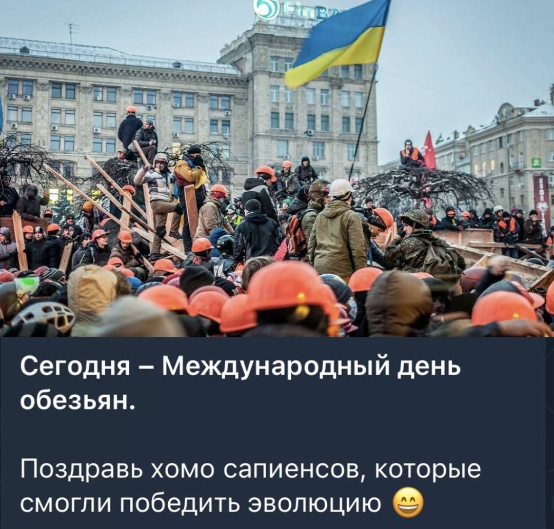 Сегодня Международный день обезьян Поздравь хомо сапиенсов которые смогли победить эволюцию