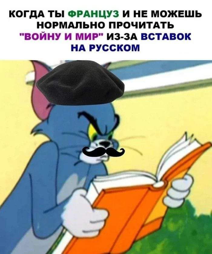 КОГДА Ь ФРАНЦУЗ И НЕ МОЖЕШЬ НОРМАЛЬНО ПРОЧИТАТЬ Г ИЗ ЗА ВСТАВОК НА РУССКОМ