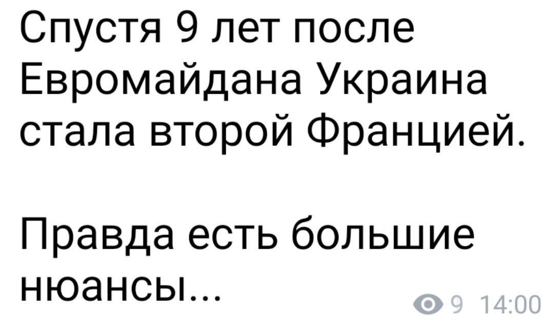Спустя 9 лет после Евромайдана Украина стала второй Францией Правда есть большие нюансы