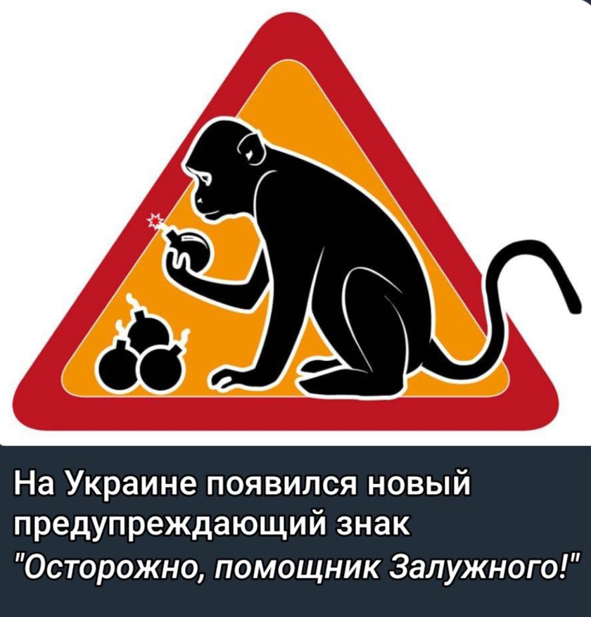 На Украине появился новый предупреждающий знак Осторожно помощник Залужного