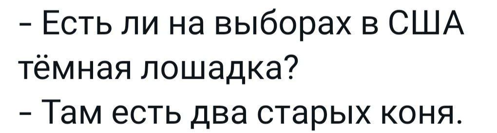 Есть ли на выборах в США тёмная лошадка Там есть два старых коня