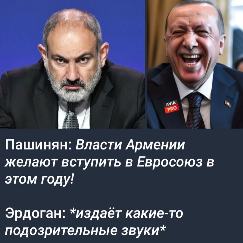 а _ И Пашинян Власти Армении желают вступить в Евросоюз в этом году Эрдоган издаёт какие то подозрительные звуки