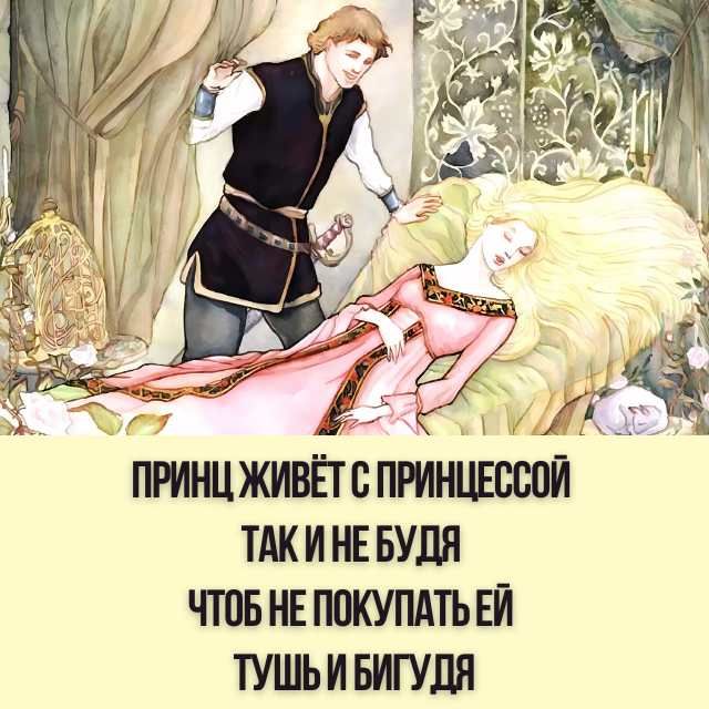 ПРИНЦ ЖИВЁТ С ПРИНЦЕБШИ ТАКИНЕБУДЯ ЧТОБ НЕ ПОКУПАТЬ ЕЙ ТУШЬИ БИГУДЯ