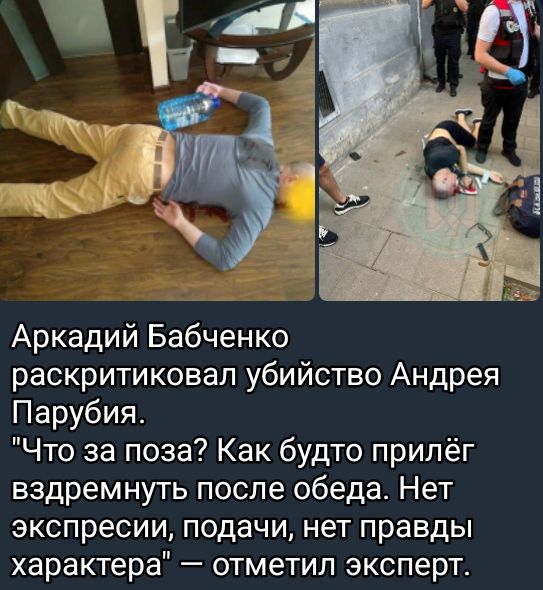 Аркадий Бабченко раскритиковал убийство Андрея Парабюи. 
