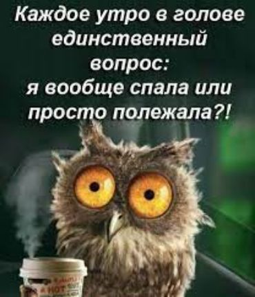 Каждое утро в голове единственный вопрос я вообще спала или правда полежала
