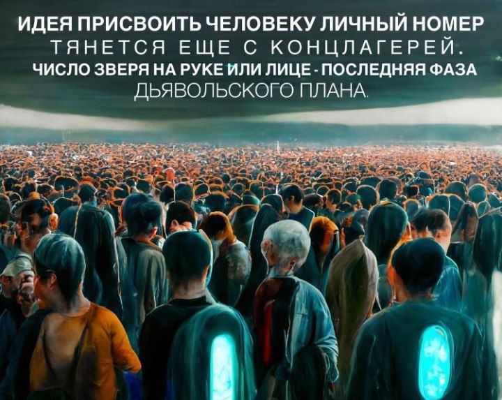 идея присвоить человеку личный нома тянется ЕЩЕ с КОНЦЛАГЕРЕЙ _ ЧИСЛО ЗЕЕРЯ МА РУКЕ ИЛИ ЛИЦЕ ПОСЛЕдНЯН ФАЗА дьявольского ПЛАНА