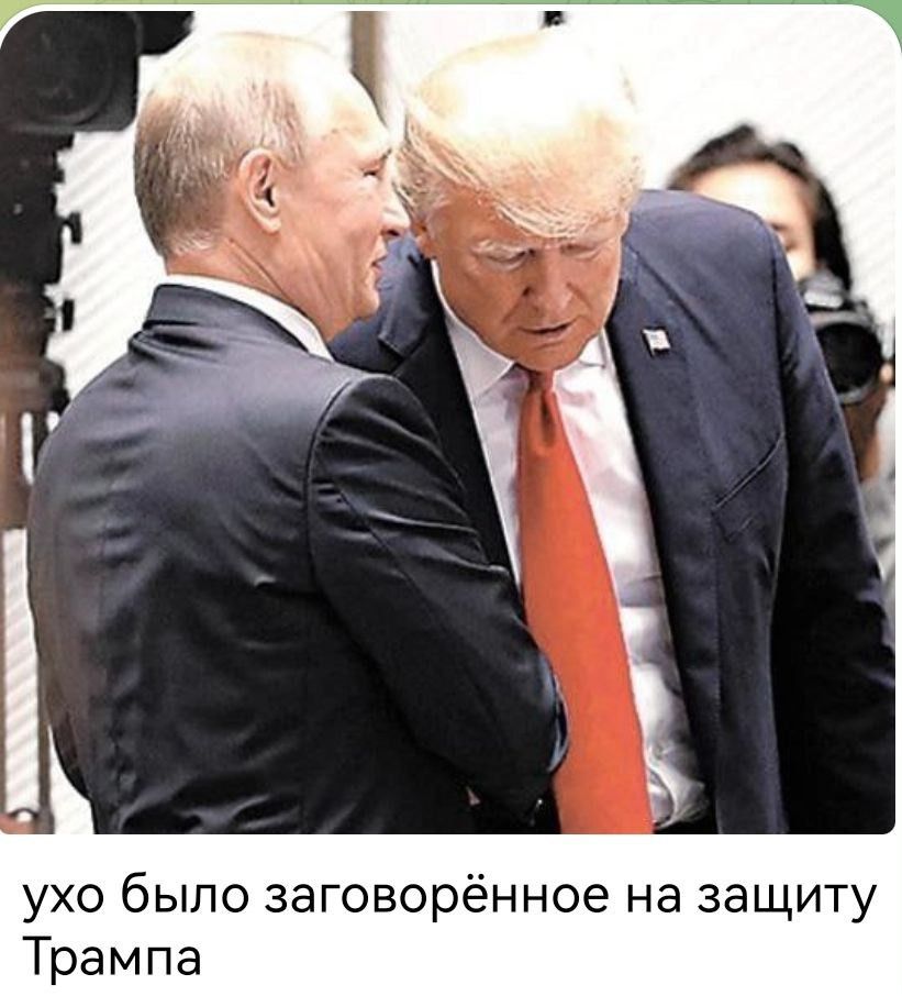 ухо было заговорённое на защиту Трампа