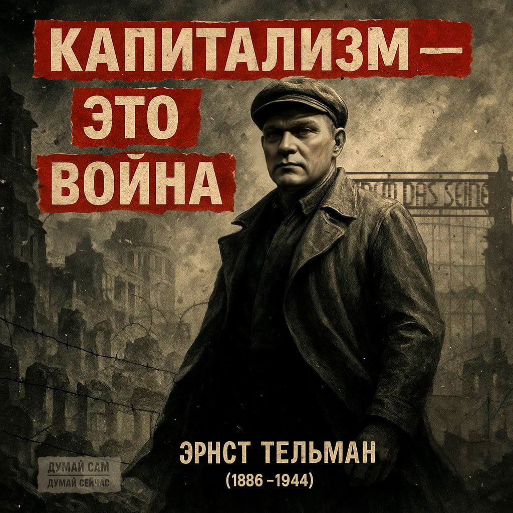 Капитализм — это война
Эрнст Тельман (1886-1944)