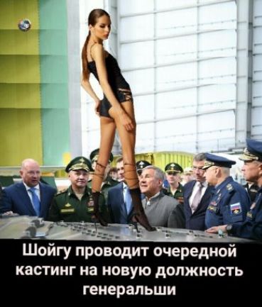 Шойгу проводит очередной кастинг на новую должность генеральши